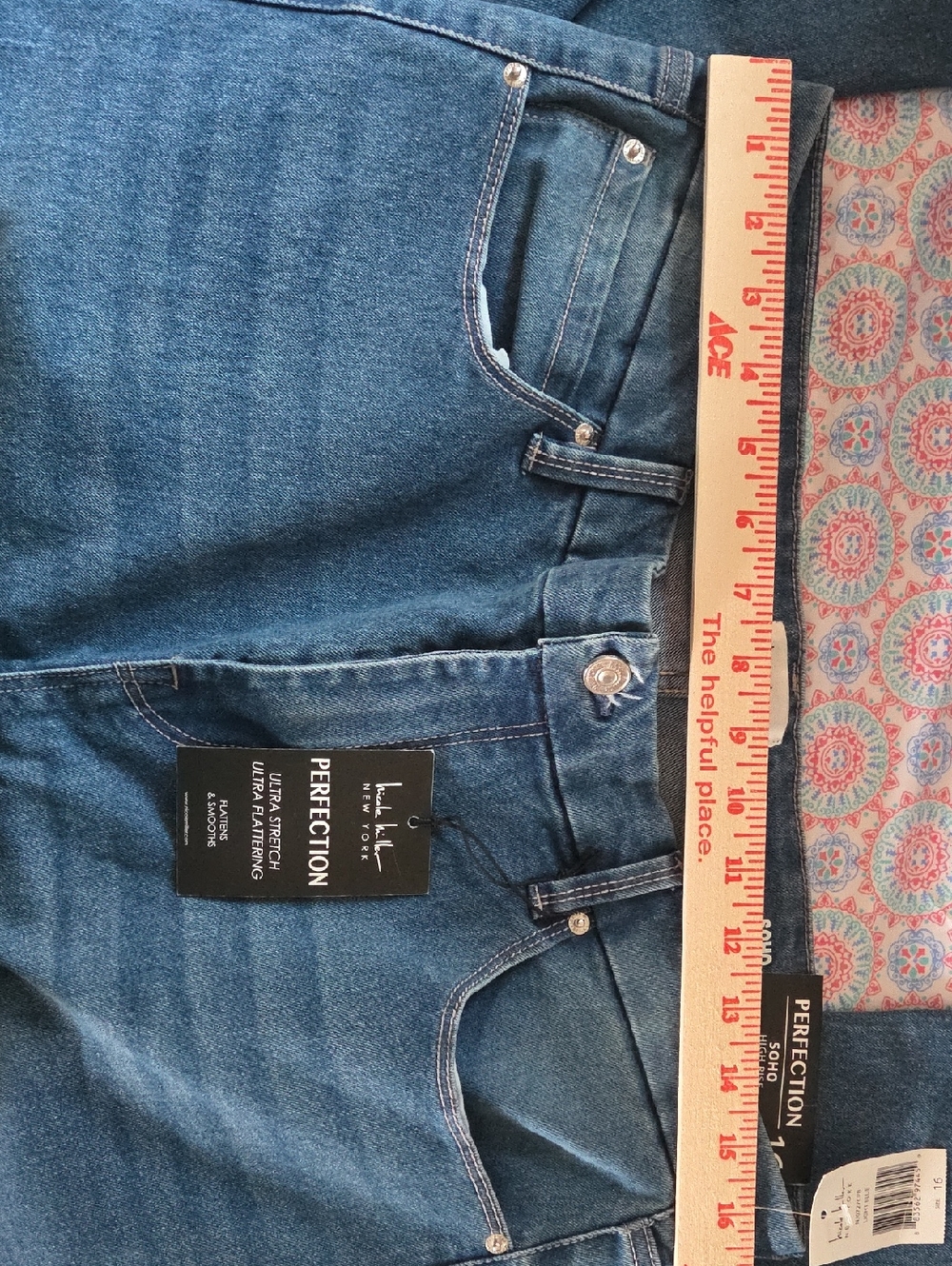 Nicole Miller Denim Bootcut Jeans in Medium Blue